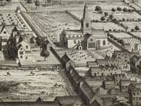 Antique Print HAMPTON PARK, Lammas, Minchinhampton, Gloucestershire, Original J.KIP, Atkyns 1712