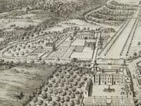 Antique Print HENBURY, BRISTOL Original Johannes KIP engraving Atkyns 1712