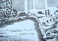 Antique Print INDIA, QUILON, COWLANG, KOLLAM, COYLANG, CHURCHILL Original Engraving  1744