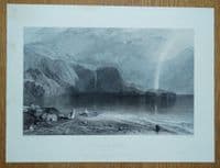 Antique Print KESWICK, DERWENTWATER, CUMBRIA, Lake District J.M.W. Turner 1838
