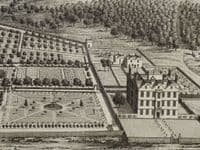 Antique Print STOKE BISHOP, Bristol, Gloucestershire original Johannes KIP, Atkyns 1712
