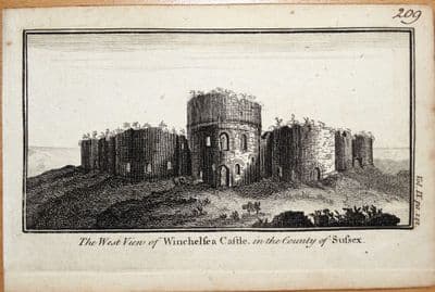 Antique Print SUSSEX WINCHELSEA CASTLE  Original  Engraving 1770