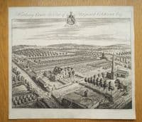 Antique Print WESTBURY COURT, Westbury on Severn, Gloucester original KIP 1712