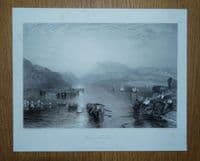 Antique Print WINDERMERE CUMBRIA, Winander Mere Lake District J.M.W. Turner 1838
