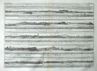 GUINEA, WEST AFRICA Barbot, Kip antique print 1732