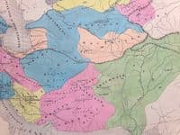 Original Antique Map 1846 IRAN, PERSIA, Persian Empire Felix Ansart Genuine Old Map