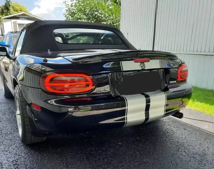 Carbon Miata MX5 NB LED Sequential Tail Lights - Clear