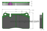 CCB Brake Pad set  for Lamborghini