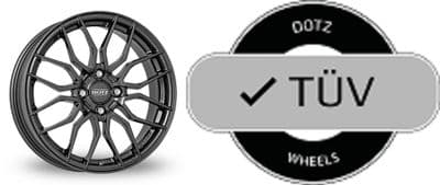 Dotz TÜV Approved LimeRock Gun Metal  16X6.5 Wheels ET35 or ET45