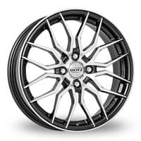 Dotz TÜV Approved LimeRock Gun Metal Polished  17 X7  ET45 Wheels