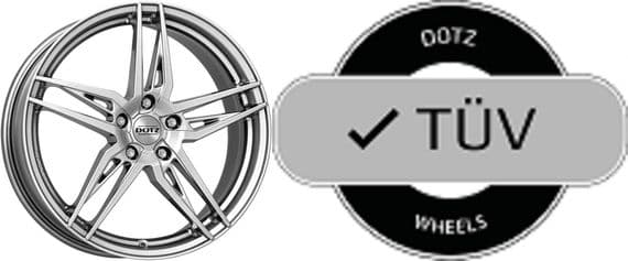Dotz  TUV Approved  Interlagos Shine 18x7.5 ET45 5x114.3 High gloss wheels