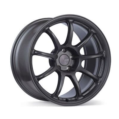 Enkei 17x7  PF09 +38mm 4x100 Matte Gunmetal  Black wheels