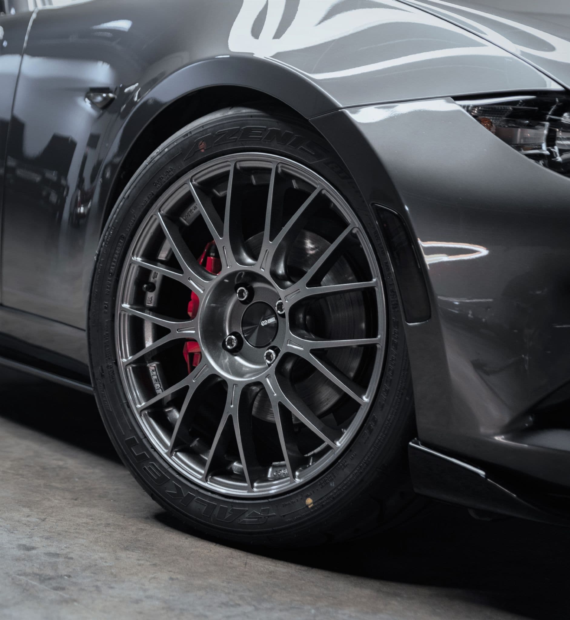 Enkei PFM1 17x8 5 4x100 45 wheels in Dark Silver Gun Metal or Bronze