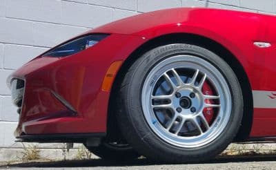 Enkei RPF1 16X8   4 x100 38mm offset wheels in  Silver