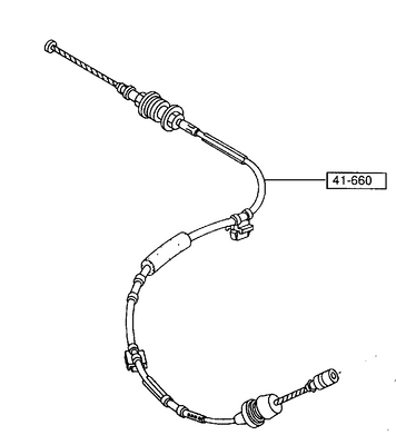 Genuine Mazda FD3S Throttle Cable  to fit all Models