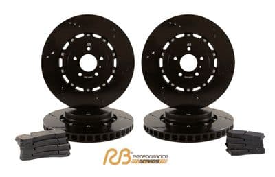 Jaguar F-Type (2014+) Super Performance (w/Red Callipers)  Two Piece Brake Disc Upgrade Kit