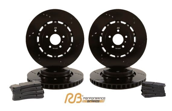 Jaguar F-Type (2014+) Super Performance (w/Red Callipers)  Two Piece Brake Disc Upgrade Kit