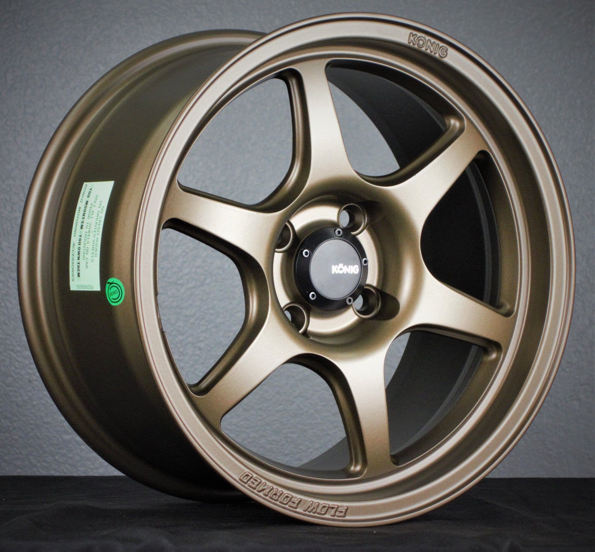 Konig Hexaform MX5NA/NB 15x8 25 Matte Bronze Matte Black Titanium