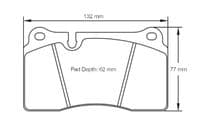 Lamborghini  Aventador Carbon Ceramic Brake Pad Set (2011+ and Audi S6, S7 )