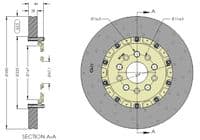Maserati Quattroporte Carbon Brake Upgrade Conversion from Iron Discs