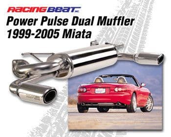 Mazda MX5 1999-2005 Power Pulse Dual Tip Silencer (One exit each side)