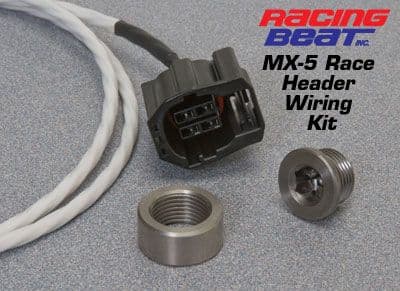 Mazda MX5 2006 -2015 Racing Beat Manifold  Wiring Header installation long extension cord w/ o2 bung