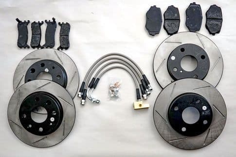 Mazda MX5 90-05 High Performance  Brake Kit  STOPTECH Discs with  PORTERFIELD PADS!