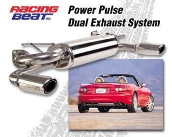 Mazda MX5 NA/NB   1989-1999 Racing Beat Power Pulse Dual Tip Silencer (One exit each side) 1.6 & 1.8