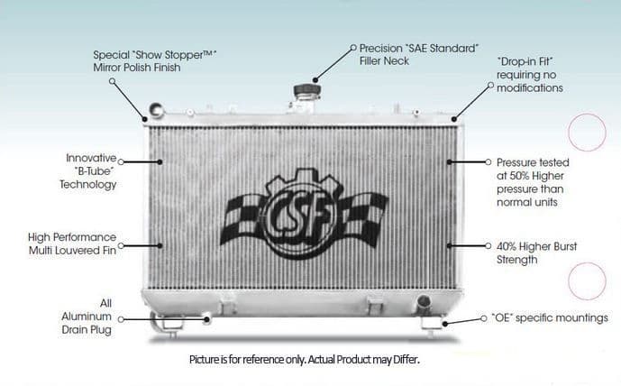 Mazda MX5 NA & NB CSF High Flow Radiators 1998-2005 Road or Race
