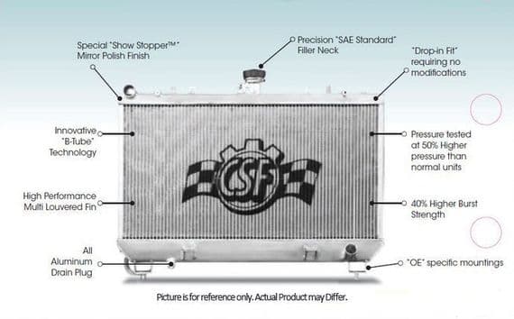 Mazda MX5 NA & NB CSF High Flow Radiators  1998-2005 Road or Race