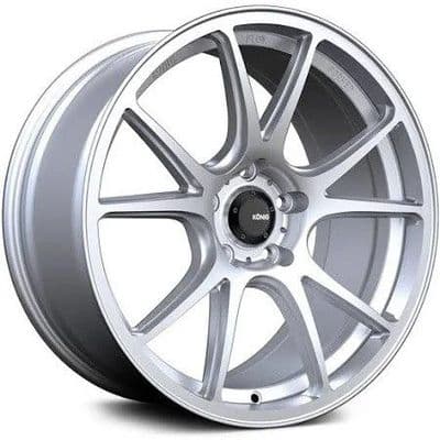 Mazda MX5NC KONIG Freeform 17 x 8  Matte Silver Wheels