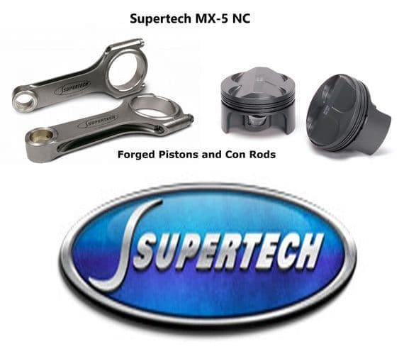 Mazda NC2 2.0 Forged Steel Con Rod Race Piston Supertech Kit will also fit 2.0 Ford Duratec