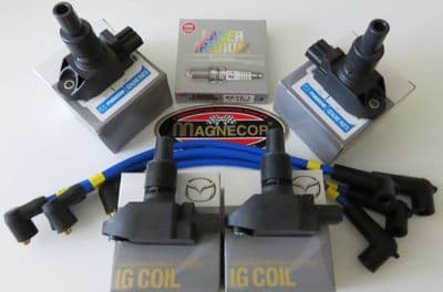 Mazda RX8 Ignition kit  - genuine Mazda Coils, NGK spark plugs & Magnecor lead set