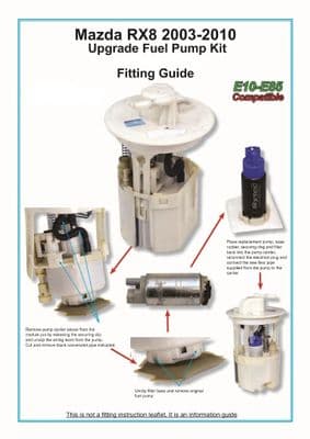 Mazda RX8 Uprated direct replacement Fuel Pump  2003-2011 kit
