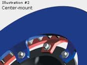 McLaren MP4-12C Iron Two-piece Brake Discs Kit Replacing OEM Carbon Brake Discs