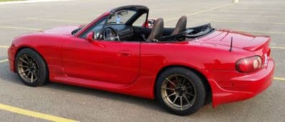 MX5 NA/NB Advanti  Racing Storm S1 15x8  4x100 * +25 offset in Matte Bronze or Black