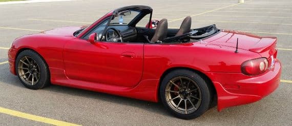 MX5 NA/NB Advanti  Racing Storm S1 15x8  4x100 * +25 offset in Matte Bronze or Black