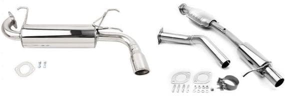 MX5 NB RoadsterSport Midpipe with Cat,  Resonator & RoadsterSport 4 Helmholtz Silencer