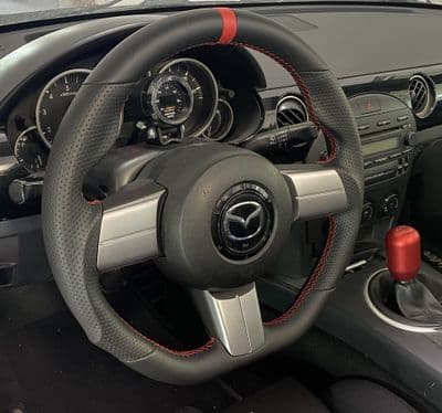 MX5 NC  Cipher Auto Enhanced Leather Steering Wheel