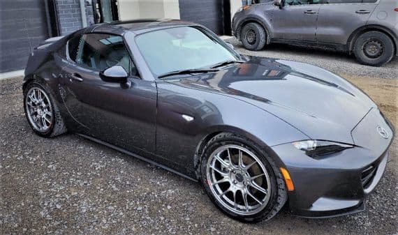 MX5 ND & Fiat 124 Enkei 17 X7.5 & 17x8  GTC02  Hyper Silver wheels