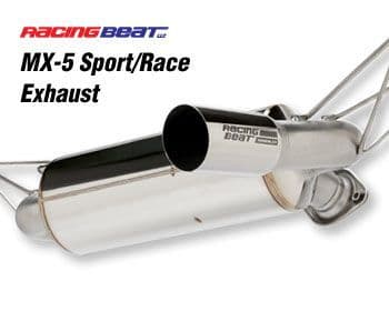 Racing Beat MX5 ND 2016 -25   Single Tip Outlet.   Sport / Race  Exhaust 1.5 & 2.0