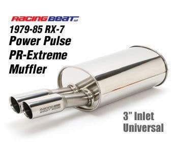 RX7 FB 1979-85 Power Pulse Extreme RX7 Silencer with 3