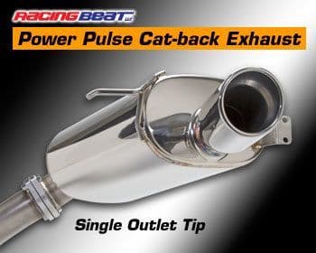 RX7 FD RACING BEAT SINGLE TIP CAT BACK EXHAUST  1991-2002