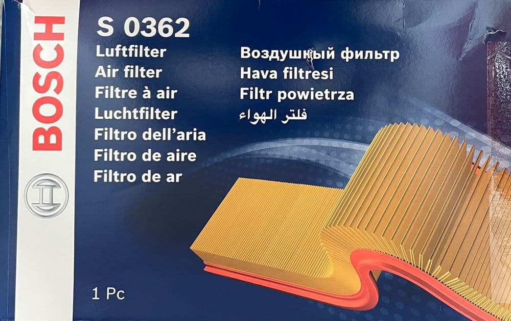 RX8 Air Filter Made by Bosch to fit all RX8 Models 20032011