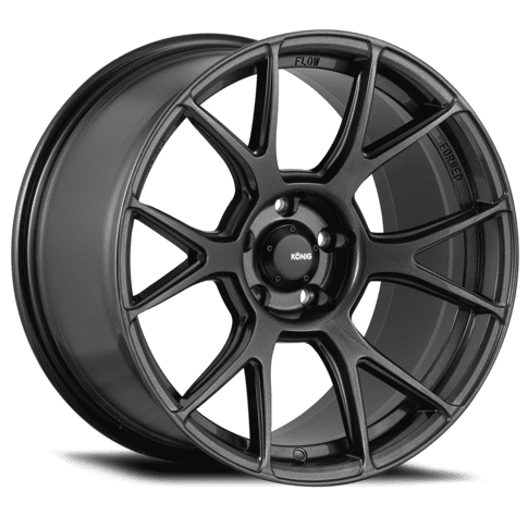 RX8 Konig Ampliform 18x8.5 5x114.3 ET45 Dark Metallic Graphite Wheels