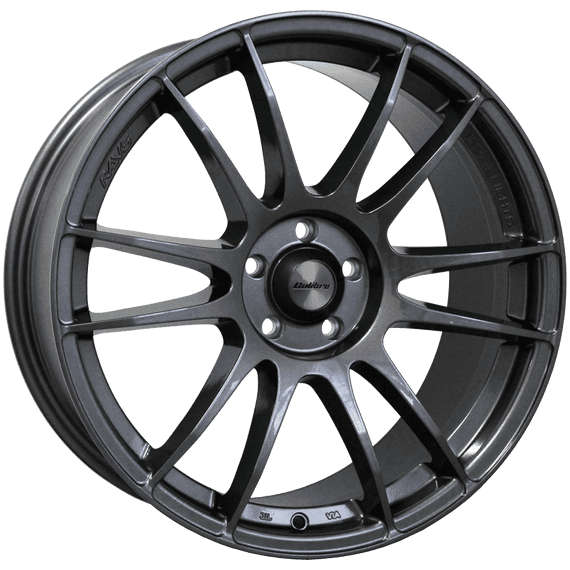 RX8 & RX7FD  18 X8  Wheels Suzuka, Gunmetal Finnish Direct  Set of Four Replacement  Wheels