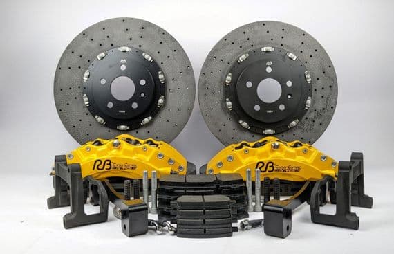 Tesla Plaid Carbon Ceramic Brake System Upgrade Kit giving your Tesla Super Car Stopping Power