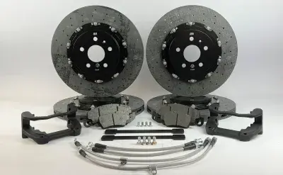 Tesla Plaid & LR Carbon Disc Upgrade kit from Iron Brakes