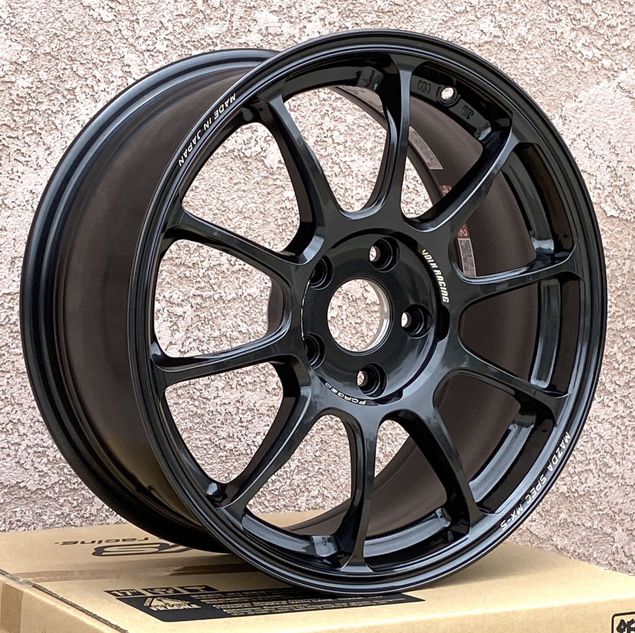 RAYS FORGED RACE Spec MX5NC 17x8 5x114 48 - Gunmetal wheels