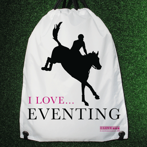 I LOVE ... EVENTING Drawstring Bag
